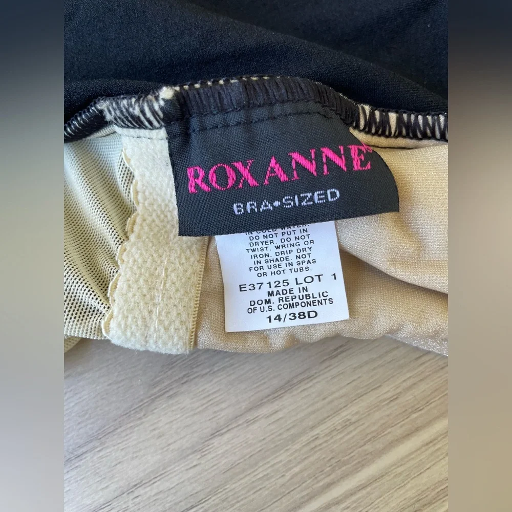 Roxanne Black Shapewear Bodysuit with Gold Accent